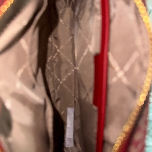 Michael Kors Chain Shoulder Crossbody Bag MK Chili Gold - Picture 8 of 9